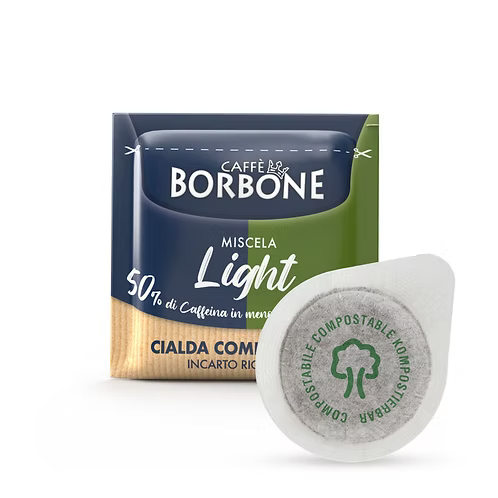 50 Cialde Ese 44 mm Miscela Light Borbone filtro carta
