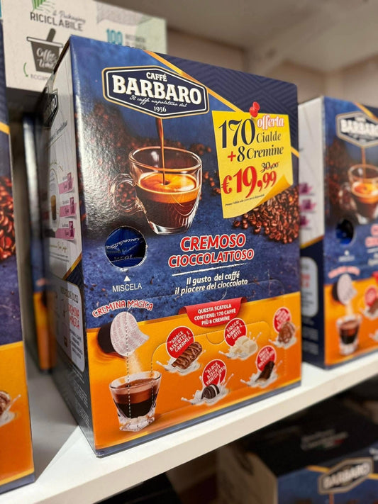 170 cialde barbaro + 8 cremine in omaggio